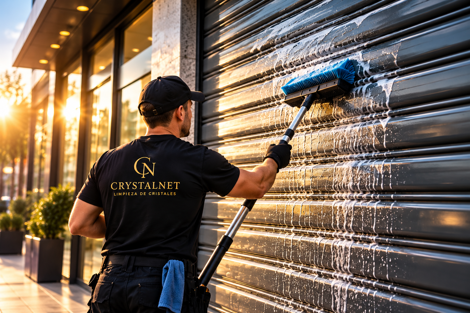 Limpieza profesional de persianas comerciales
